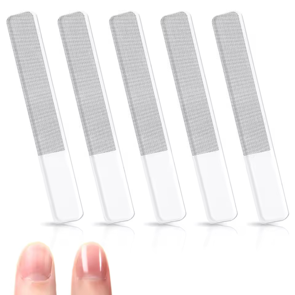 Nail File Titanium - 1/8 шт., стеклянная пилочка для ногтей,