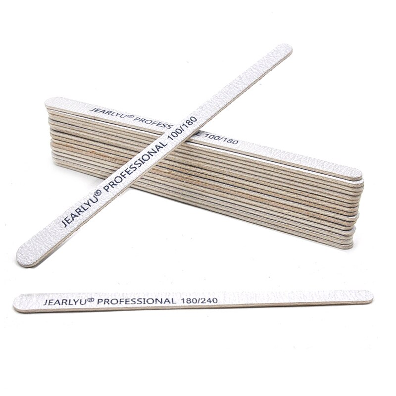 Nail File Titanium - 10/20/100 шт. прочные толстые деревянные пилочки