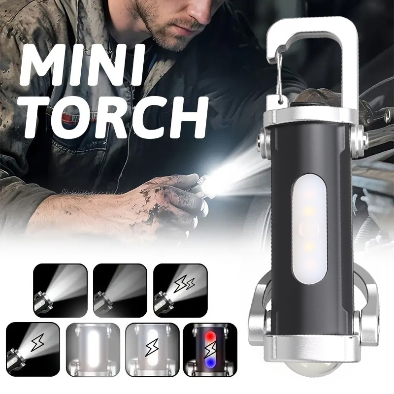 Keychain Flashlight - Мини перезаряжаемый брелок-фонарик 800LM EDC COB