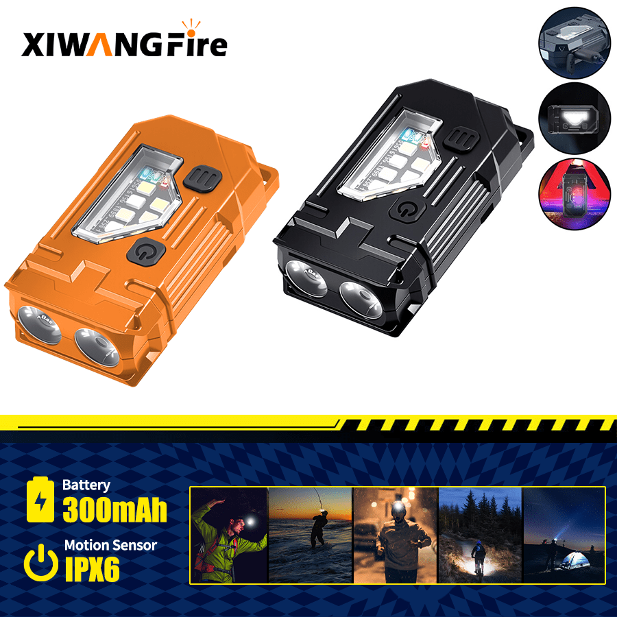 Keychain Flashlight - Мини-фонарик-брелок EDC - Перезаряжаемый магнитный фонарь
