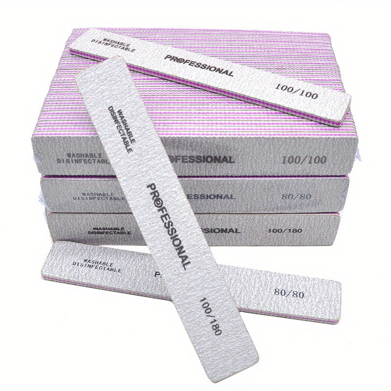 Nail File Titanium - Прямая пилка для ногтей с абразивностью