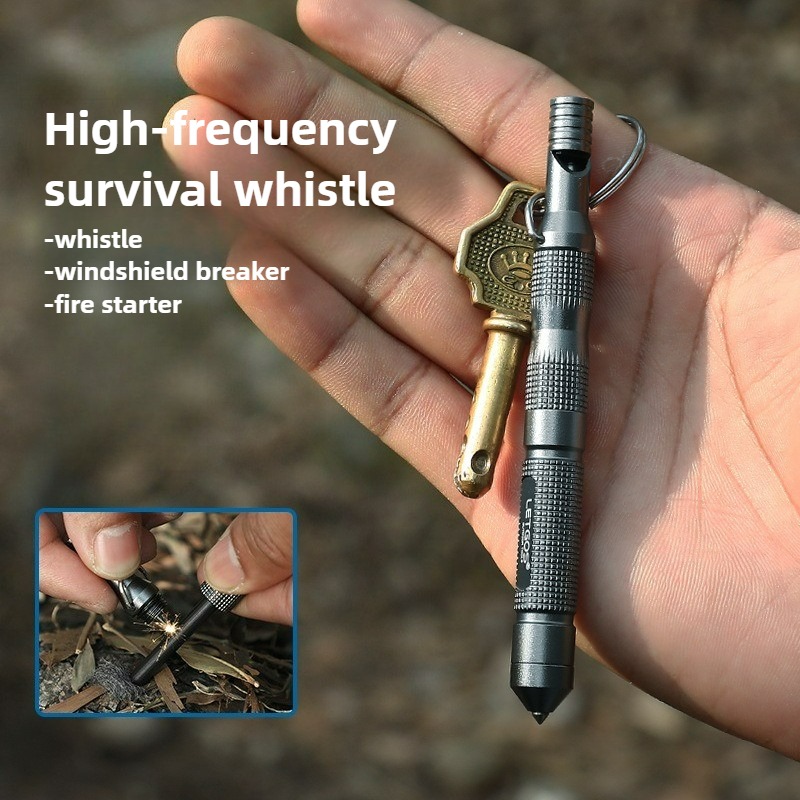 Ferro Rod Striker - Многофункциональный высокочастотный свисток для выживания на