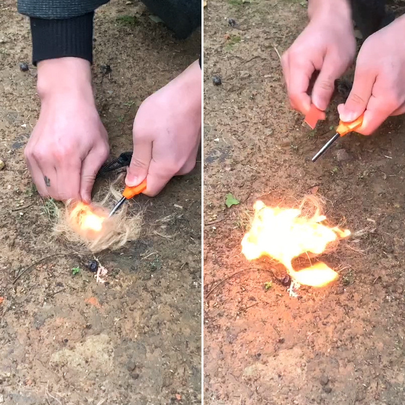 Клинтовый пожарный стартер для – обзор и цена Ferro Rod Striker