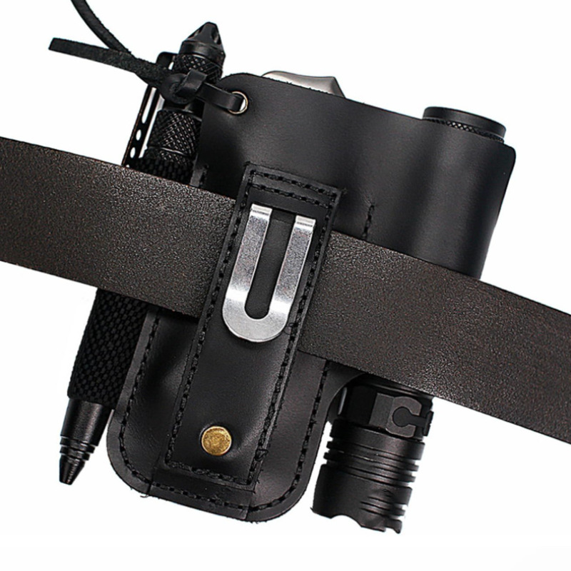 Кожаный чехол EDC для фонарика – обзор и цена Edc Carry Fanny Pack