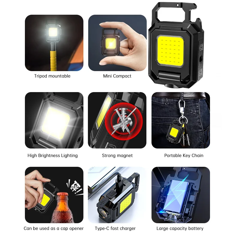 Мини-светодиодные ручные фонар – обзор и цена Keychain Flashlight