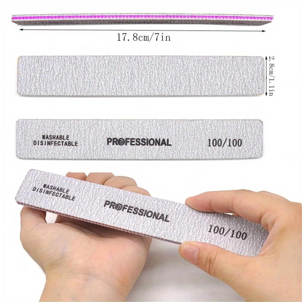 Прямая пилка для ногтей с абра – обзор и цена Nail File Titanium
